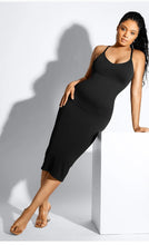 Load image into Gallery viewer, Mill Spaghetti Strap V-neck Snatched Shaper Dress